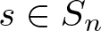 s element of Sn