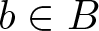 b element of upper B