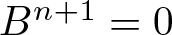 Bn plus 1 equals 0