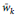 w overbar Subscript k
