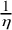 StartFraction 1 Over eta EndFraction