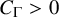 upper C Subscript normal upper Gamma Baseline greater than 0