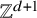 double struck upper Z Superscript d plus 1