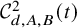 script upper C Subscript d comma upper A comma upper B Superscript 2 Baseline left parenthesis t right parenthesis