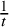 StartFraction 1 Over t EndFraction