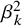 beta Subscript k Superscript 2
