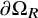 partial differential normal upper Omega Subscript upper R