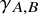 gamma Subscript upper A comma upper B