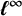 bold italic script l Superscript bold infinity