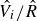 ModifyingAbove upper V With caret Subscript i Baseline divided by ModifyingAbove upper R With caret
