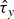 ModifyingAbove tau With caret Subscript y
