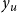y Subscript u