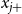 x Subscript j plus