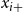 x Subscript i plus