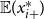 double struck upper E left parenthesis x Subscript i plus Superscript asterisk Baseline right parenthesis