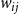 w Subscript i j