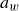 a Subscript w