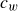c Subscript w