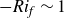 minus italic Ri Subscript f Baseline tilde 1