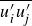 ModifyingAbove u prime Subscript i Baseline u prime Subscript j With bar