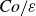 italic Co slash epsilon