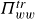 upper Pi Subscript w w Superscript italic trace