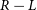 upper R minus upper L