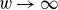 w right arrow normal infinity