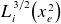 upper L Subscript i Superscript 3 divided by 2 Baseline left parenthesis x Subscript e Superscript 2 Baseline right parenthesis