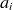 a Subscript i