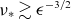 nu Subscript asterisk Baseline greater than or equivalent to epsilon Superscript negative 3 divided by 2