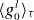 left angle bracket g 0 Superscript l Baseline right angle bracket Subscript tau