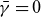 gamma overbar equals 0