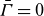 upper Gamma overbar equals 0