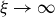 xi right arrow normal infinity