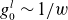 g 0 Superscript l Baseline tilde 1 divided by w
