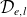 script upper D Subscript e comma l