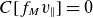 upper C left bracket f Subscript upper M Baseline v Subscript parallel to Baseline right bracket equals 0