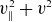v Subscript parallel to Superscript 2 Baseline plus v squared