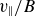 v Subscript parallel to Baseline divided by upper B