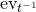 ev Subscript t Sub Superscript negative 1