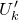 upper U prime Subscript k