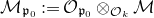 script upper M Subscript German p 0 Baseline colon equals script upper O Subscript German p 0 Baseline circled times Subscript script upper O Sub Subscript k Baseline script upper M