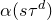 alpha left parenthesis s tau Superscript d Baseline right parenthesis