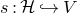 s colon script upper H right arrow with hook upper V