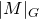 StartAbsoluteValue upper M EndAbsoluteValue Subscript upper G