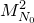 upper M Subscript upper N 0 Superscript 2