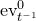 ev Subscript t Sub Superscript negative 1 Superscript 0