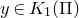 y element of upper K 1 left parenthesis normal upper Pi right parenthesis
