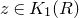 z element of upper K 1 left parenthesis upper R right parenthesis